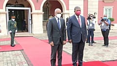 Presidente de Cabo Verde em visita a Angola