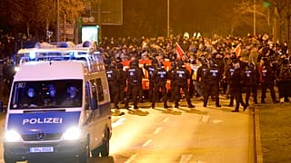 Une manifestation contre les restrictions sanitaires à Rostock (10 janvier 2022)
