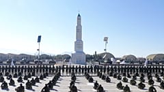 مقاتلون من طالبان خلال حفل التخرج 