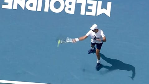 Tennis star Novak Djokovic was back on the tennis court in Melbourne