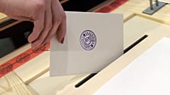 File picture of ballot being cast in Finnish election 