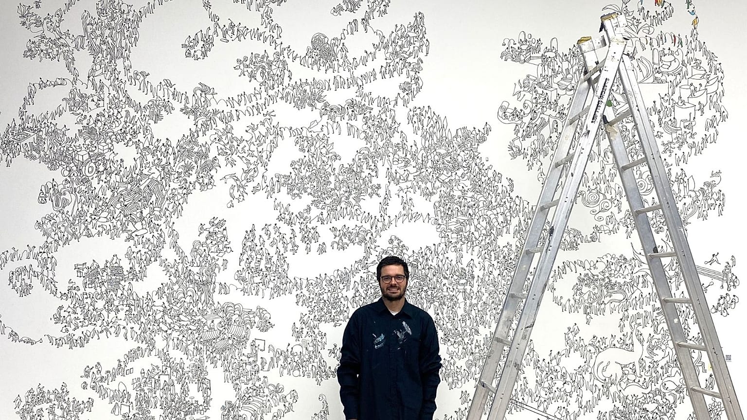 The artist behind the 'Best For You' mural at the Saatchi gallery hopes to raise awareness for mental health issues 