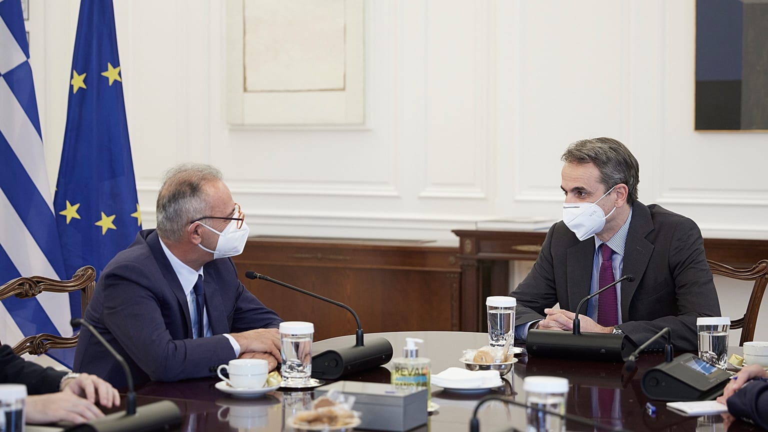 Αβέρωφ Νεοφύτου και Κυριάκος Μητσοτάκης