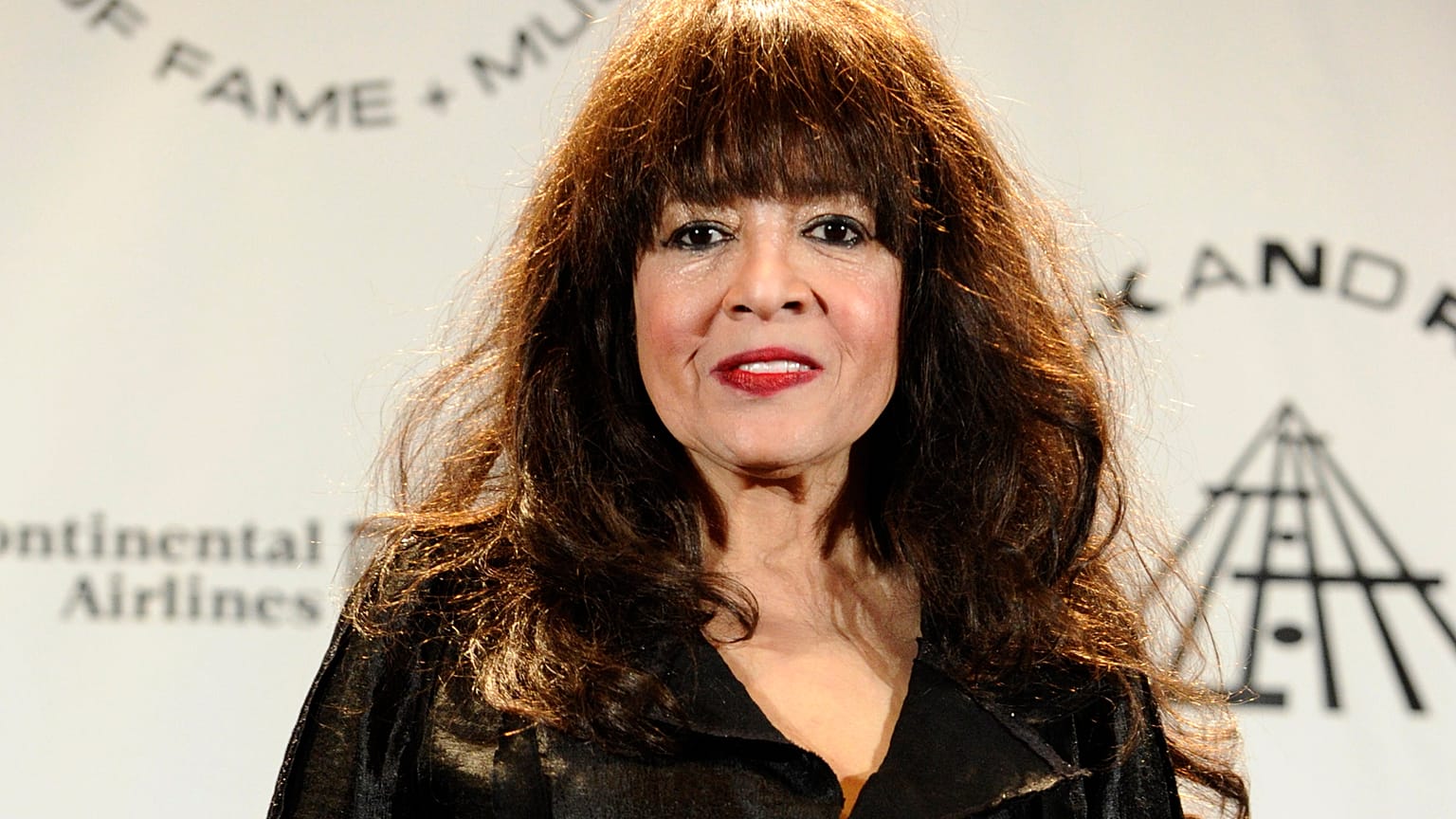 Ronnie Spector appears in the press room after performing at the Rock and Roll Hall of Fame induction ceremony on March 15, 2010, in New York