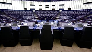 Der Plenarsaal des EU-Parlaments in Straßburg