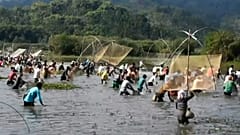 Indien: Angeln zum Erntedankfest in Assam