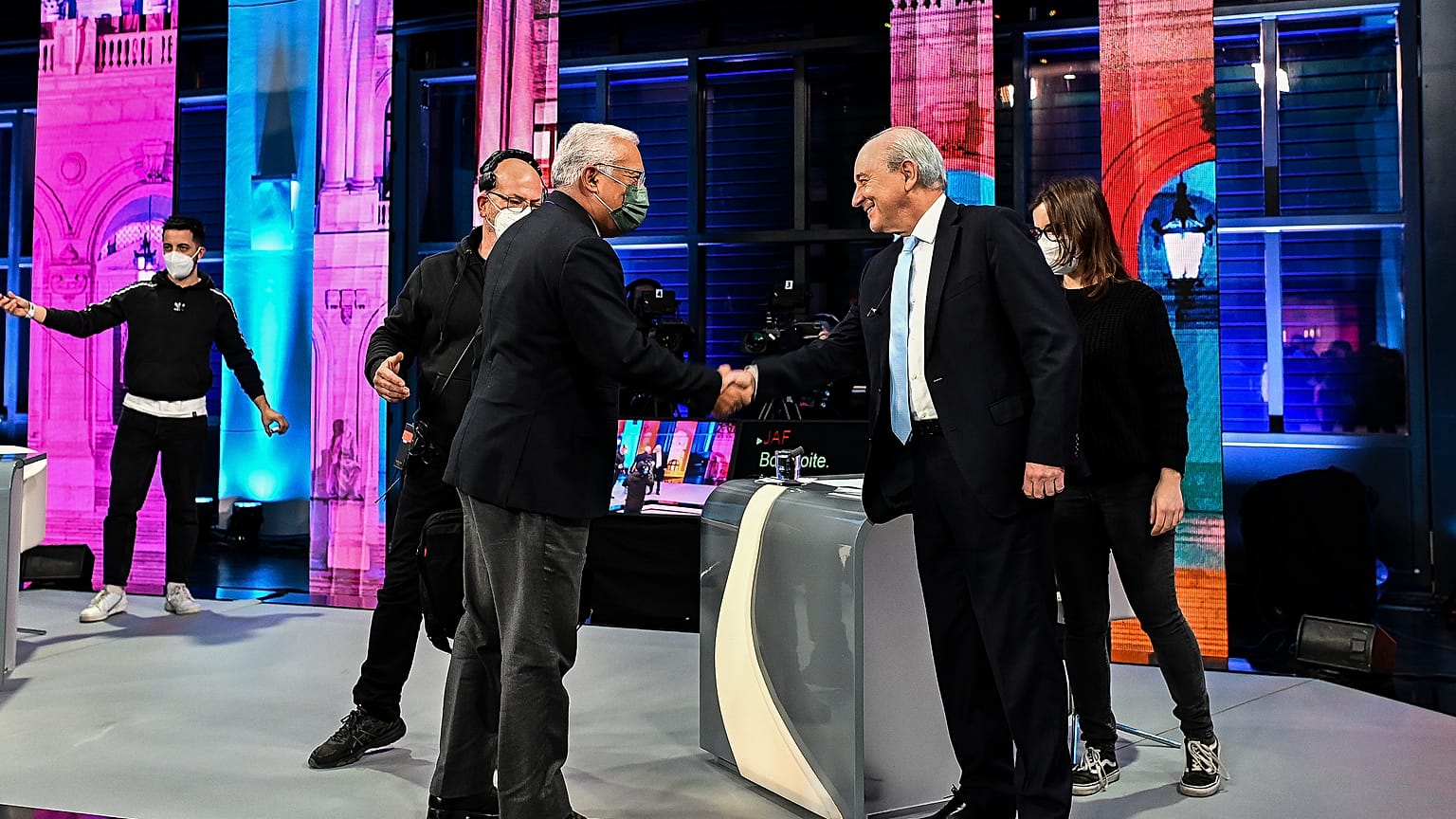 Debate entre António Costa e o líder do PSD, Rui Rio, 17 dias antes das Legislativas antecipadas em Portugal