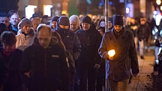 Proteste von Impfgegnern in Dresden