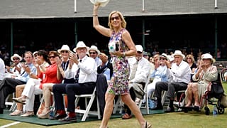 Chris Evert a Nemzetközi Tenisz Hírességek Csarnokában, 2017. július 22.