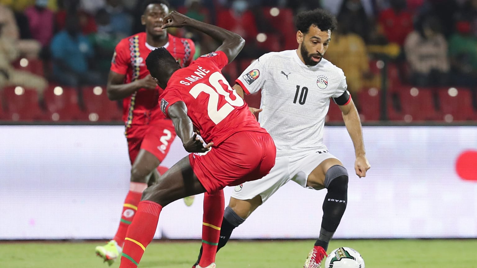 محمد صلاح أثناء المباراة