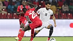 محمد صلاح أثناء المباراة