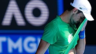 Novak Djokovic à Melbourne, en Australie, jeudi 13 janvier 2022.