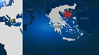 Землетрясение у берегов Греции 