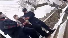 Nurettin Odabaşı'nın cenazeye getirildiği anlar