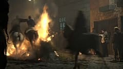 Die Luminarias in einem Dorf in Spanien sind eine jahrhundertealte Tradition