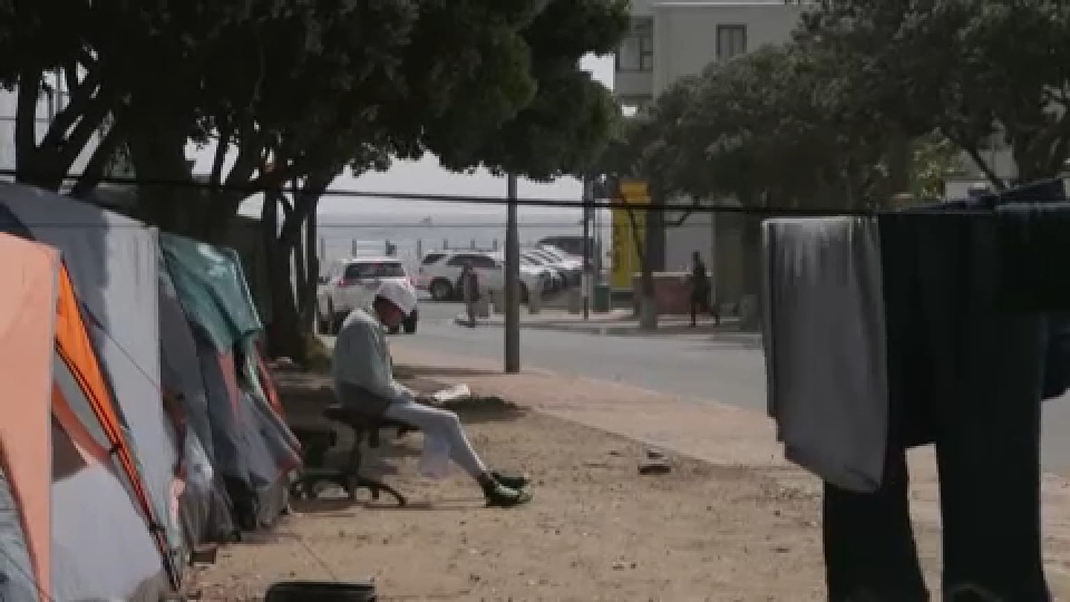 Homeless man in Africa, file picture