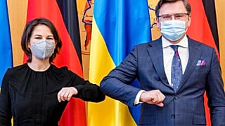 Die deutsche Außenministerin Annalena Baerbock und ihr ukrainischer Amtskollege Dmytro Kuleba in Kiew, 17.01.2021