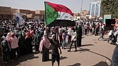 من احتجاج في الخرطوم اليوم، 17 يناير-كانون الثاني ضدّ الحكم العسكري 