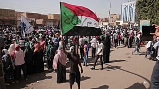 من احتجاج في الخرطوم اليوم، 17 يناير-كانون الثاني ضدّ الحكم العسكري