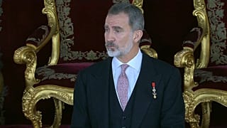 El rey Felipe VI de España da un discurso, 17/1/2022, Madrid, España