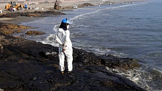 Der Tsunami ist schuld: Ölteppich bedroht Küste vor Lima