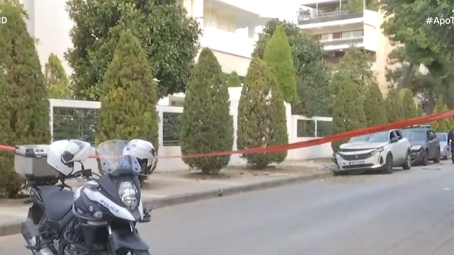 Το σημείο της έκρηξης στην Γλυφάδα