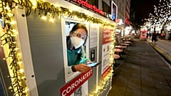 Пункт тестирования на COVID-19 в Берлине