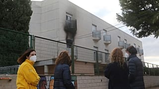 Authorities say the fire caused severe damage to the nursing home near Valencia.