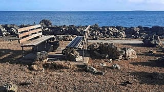 This photo provided by Broadcom Broadcasting shows a damaged area in Nuku'alofa, Tonga, 20 January 2022.