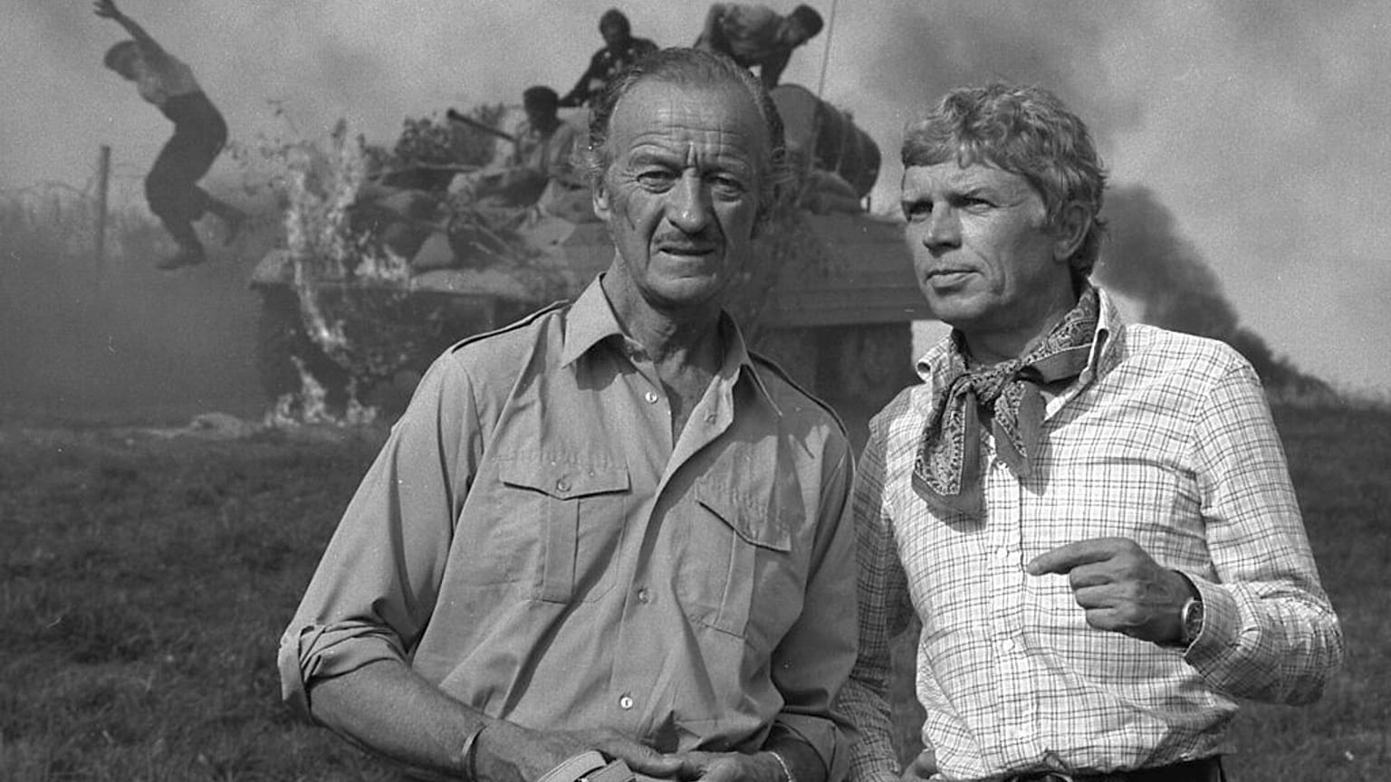 Hardy Krüger gestorben - hier mit David Niven (links)