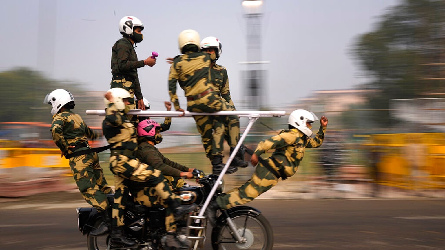 Vorbereitungen auf den Tag der Republik in Neu-Delhi