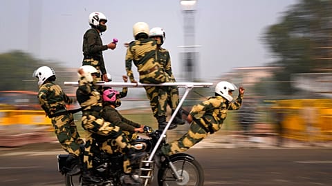 Vorbereitungen auf den Tag der Republik in Neu-Delhi