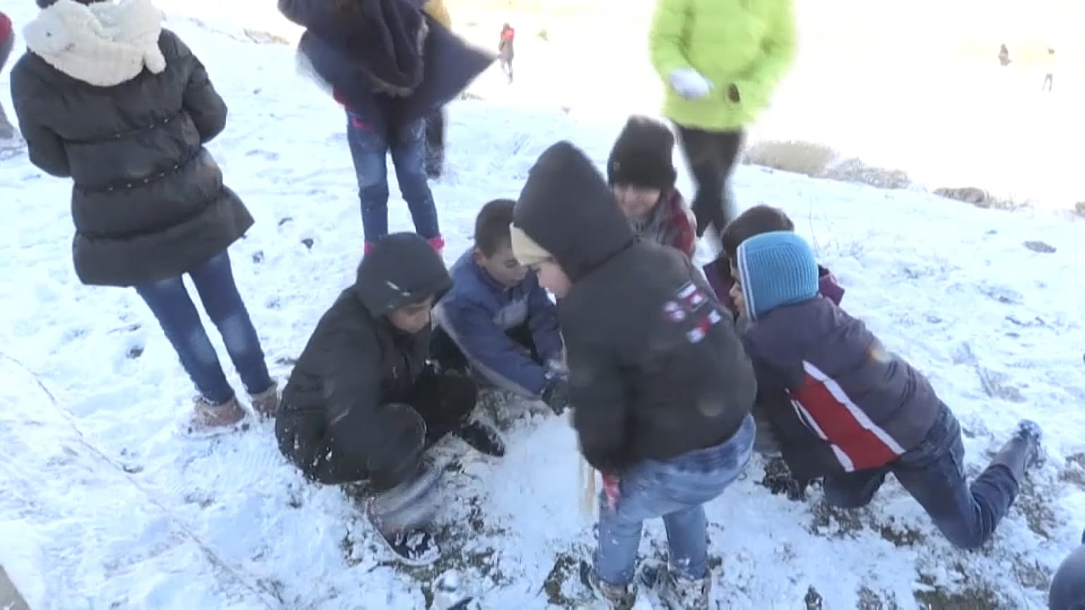 Spielende Kinder in Damaskus