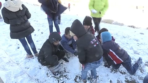 Spielende Kinder in Damaskus