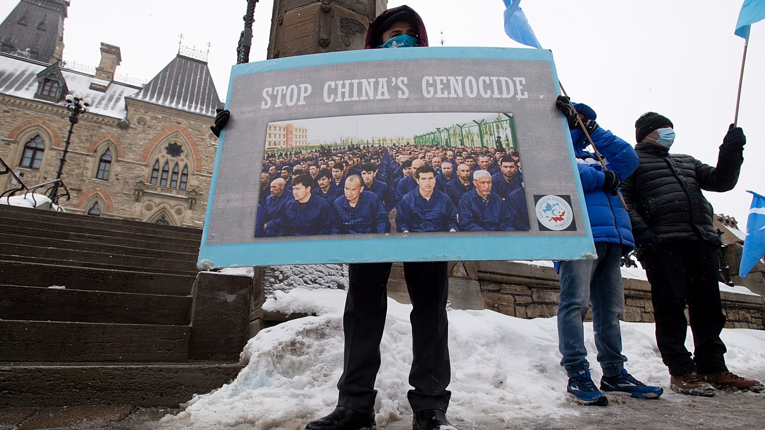 Manifestation au Canada en février 2021
