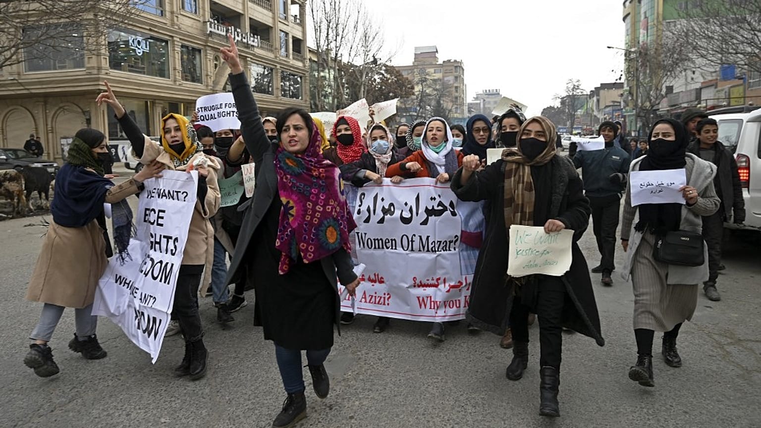 Protesta delle donne a Kabul