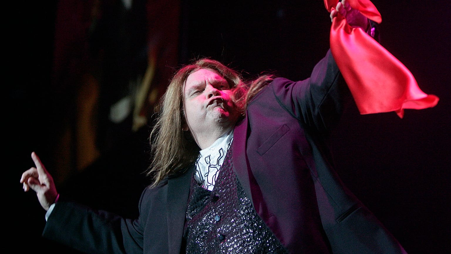 Meat Loaf num concerto em Hamburgo, na Alemanha, em 2007