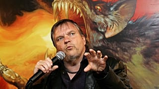 US-Sänger Marvin Lee Aday, besser bekannt als "Meat Loaf", während er auf einer Pressekonferenz in Hongkong 200620