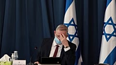 وزير الدفاع الإسرائيلي بيني غانتس يحضر الاجتماع الأسبوعي لمجلس الوزراء، القدس 5 يوليو 2020
