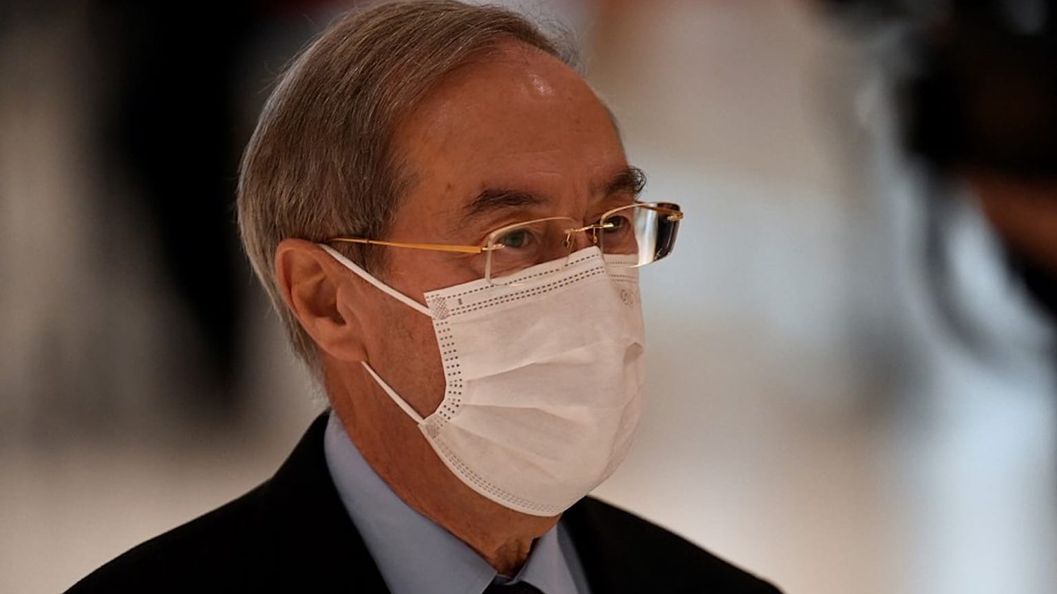 Claude Guéant, le 2 novembre 2021, au tribunal de Paris (France)