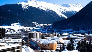 Zirvenin yapıldığı İsviçre'nin Davos kasabası