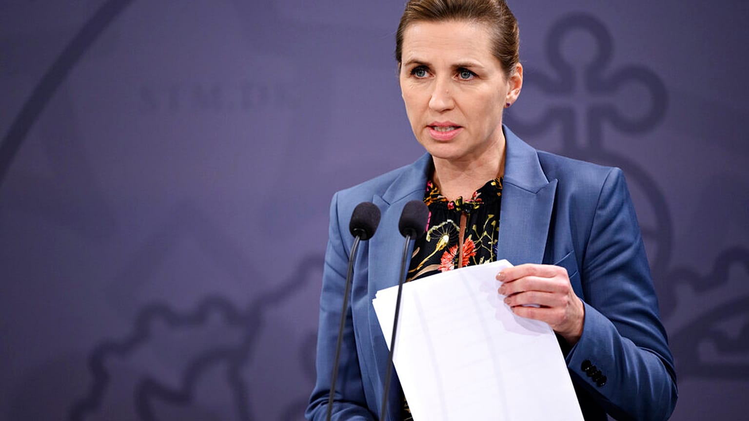 Mette Frederiksen, primo ministro della Danimarca. 