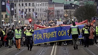 Auch in Göteborg kam es zu einer Kundgebung