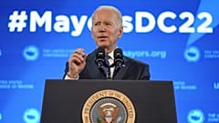 Az amerikai elnök az amerikai polgármesterek éves konferenciáján Washingtonban