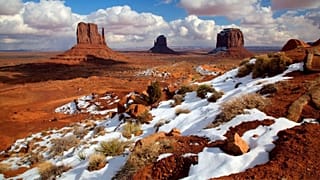 برف در صحرای بزرگ آفریقا