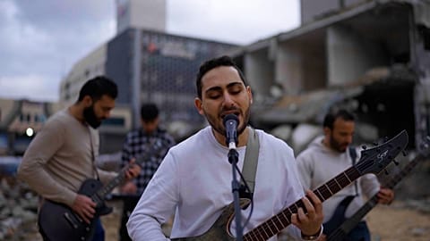 Osprey V, first rock band of Gaza