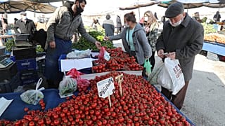 Türkiye'de enflasyon - pazar tezgahları - Arşiv