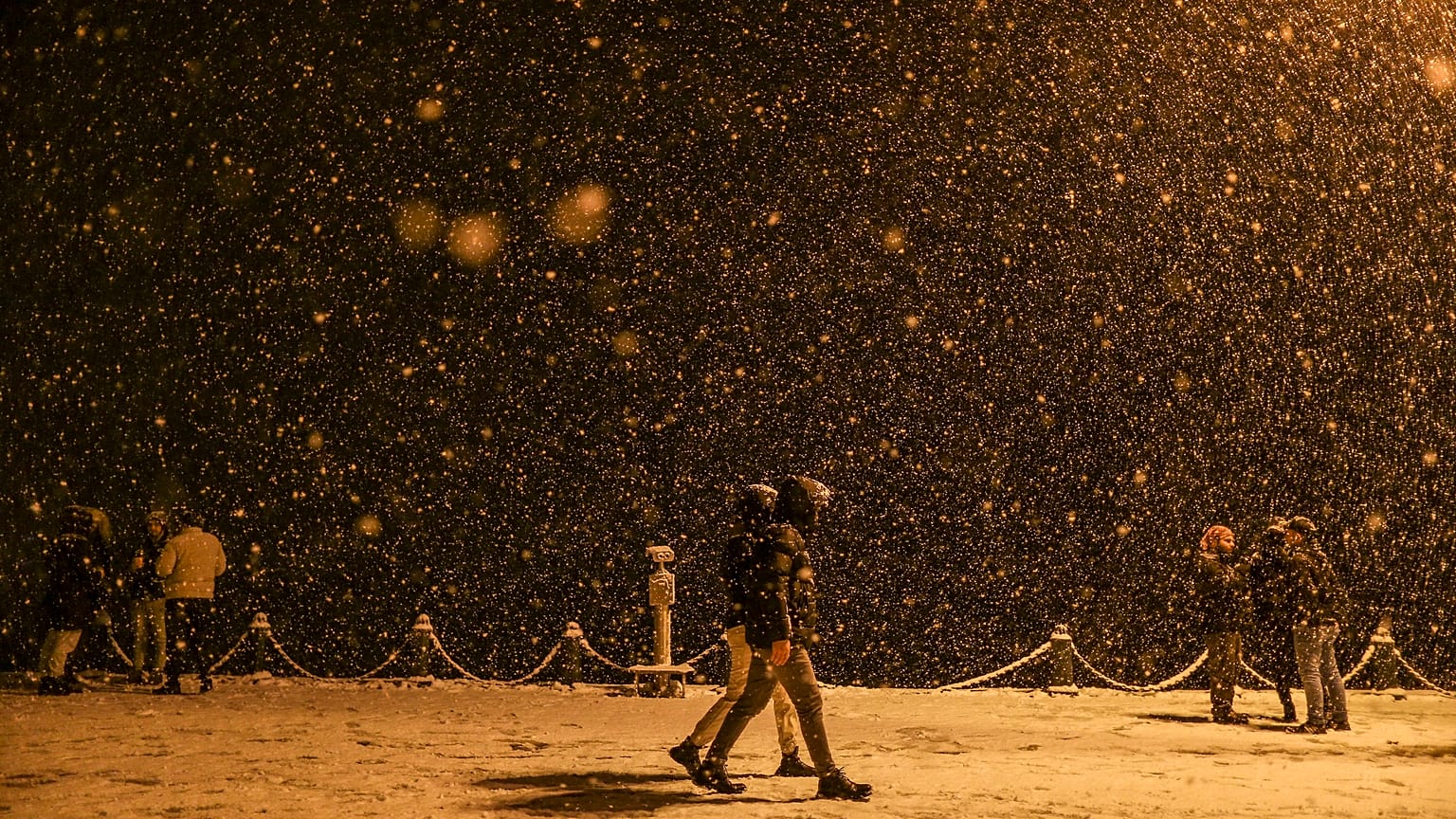 Fuertes nevadas azotan Grecia