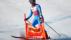 Sofia Goggia nel SuperG di Cortina, 23 gennaio 2022. 