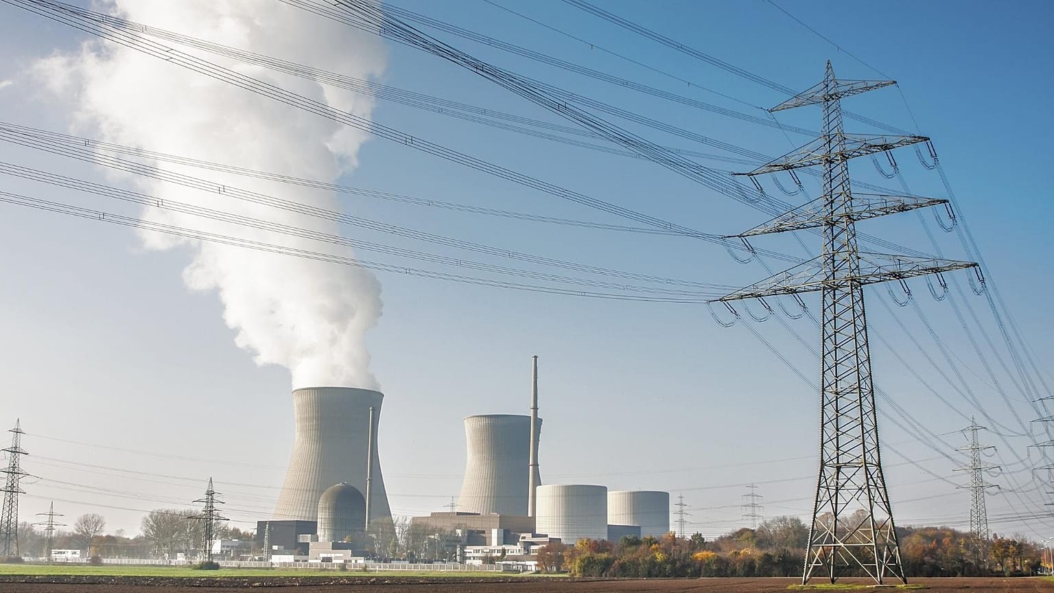 A nuclear power station in Gundremminen, Germany